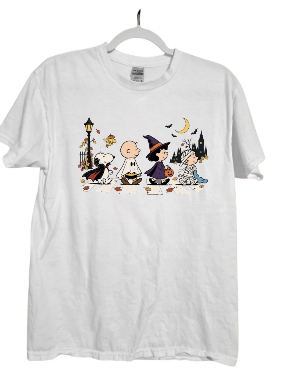 Peanuts Halloween White Graphic Tee